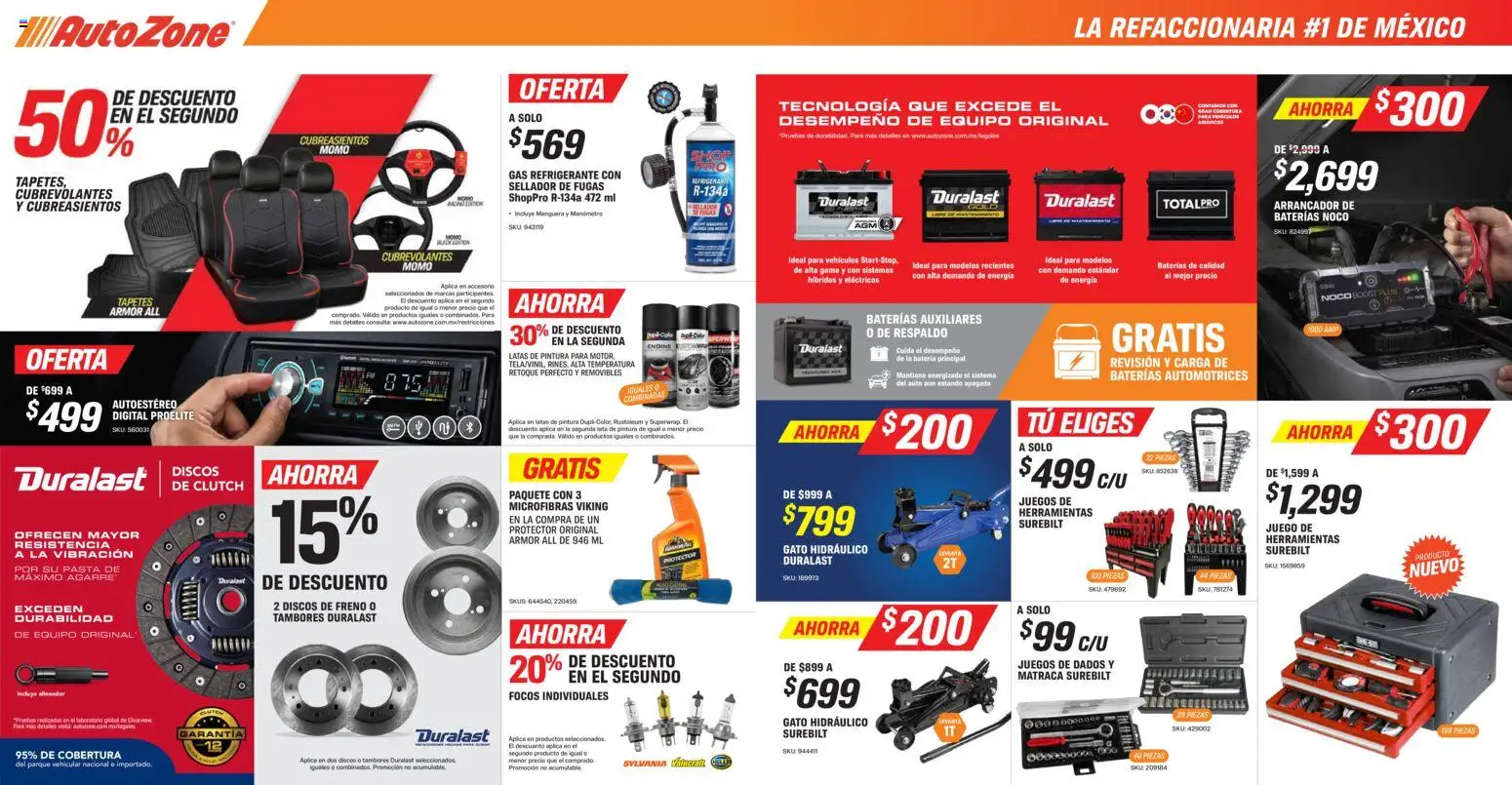 Vista previa las ofertas de la tienda AutoZone - AutoZone catálogo desde el 30/08/2026 