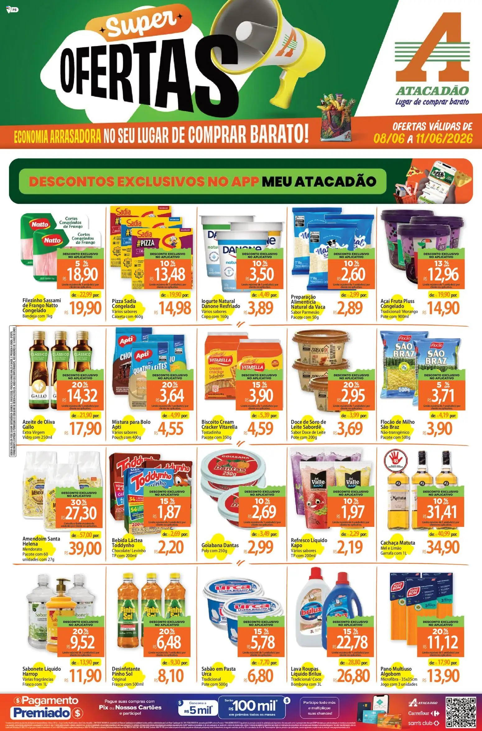 Pré-Visualização do folheto "Atacadão ofertas - PB" da loja Atacadão válido a partir de 08/06/2026
