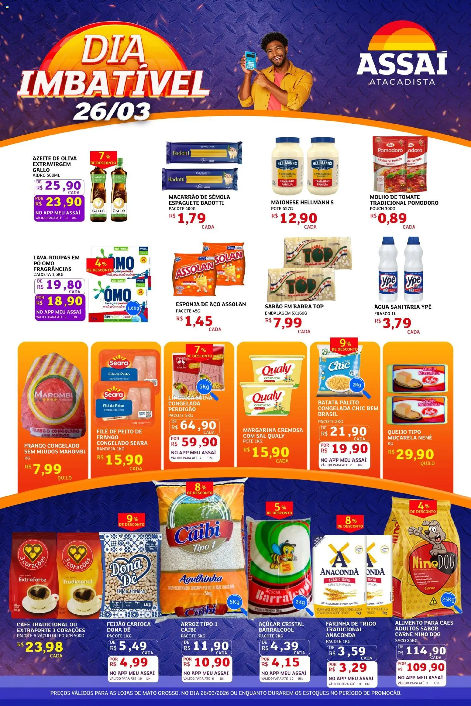 Pré-Visualização do folheto "Assaí Atacadista ofertas - MT" da loja Assaí Atacadista válido a partir de 26/03/2026