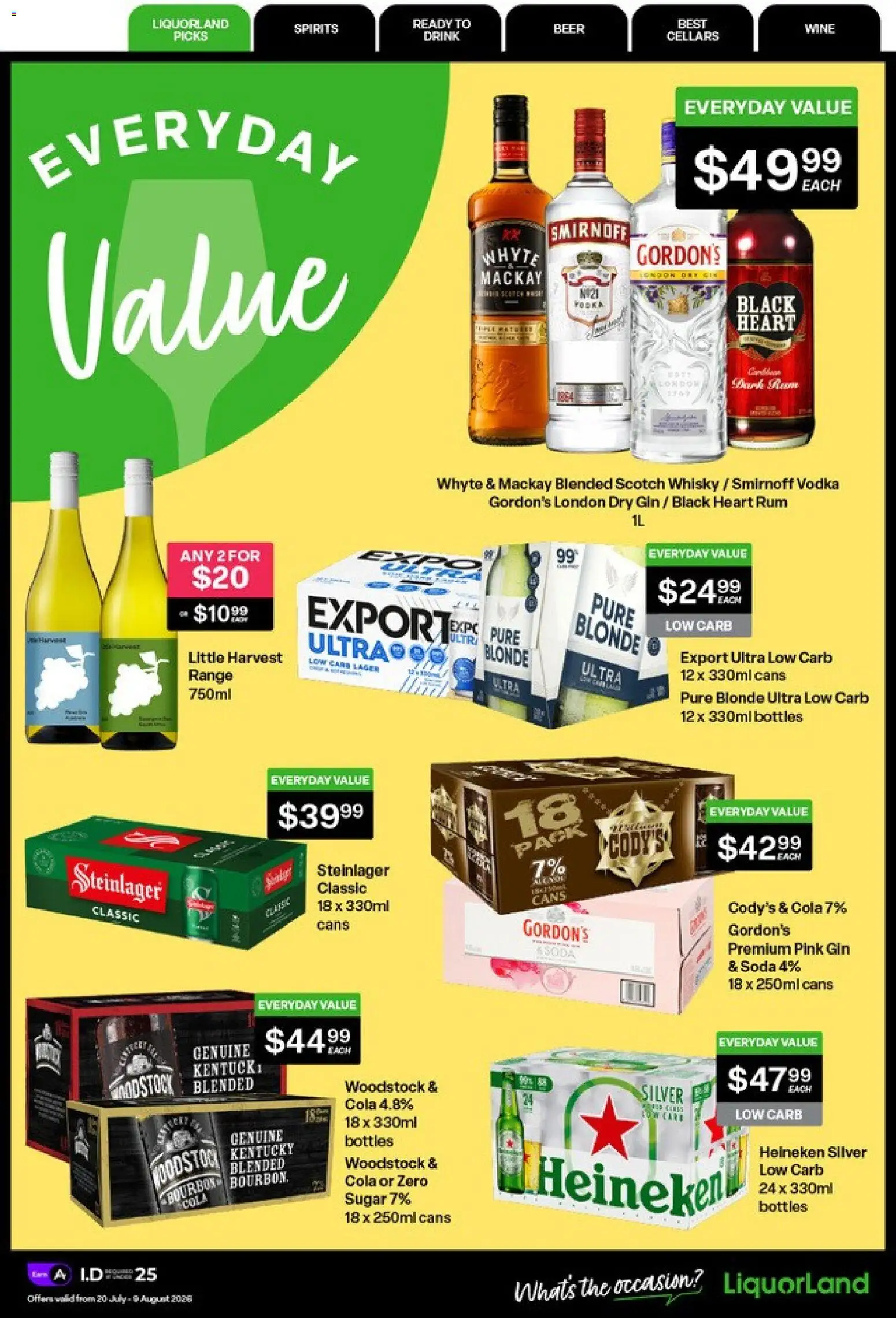 Preview of catalogue Liquorland catalogue from shop Liquorland valid 20 Jul 2026