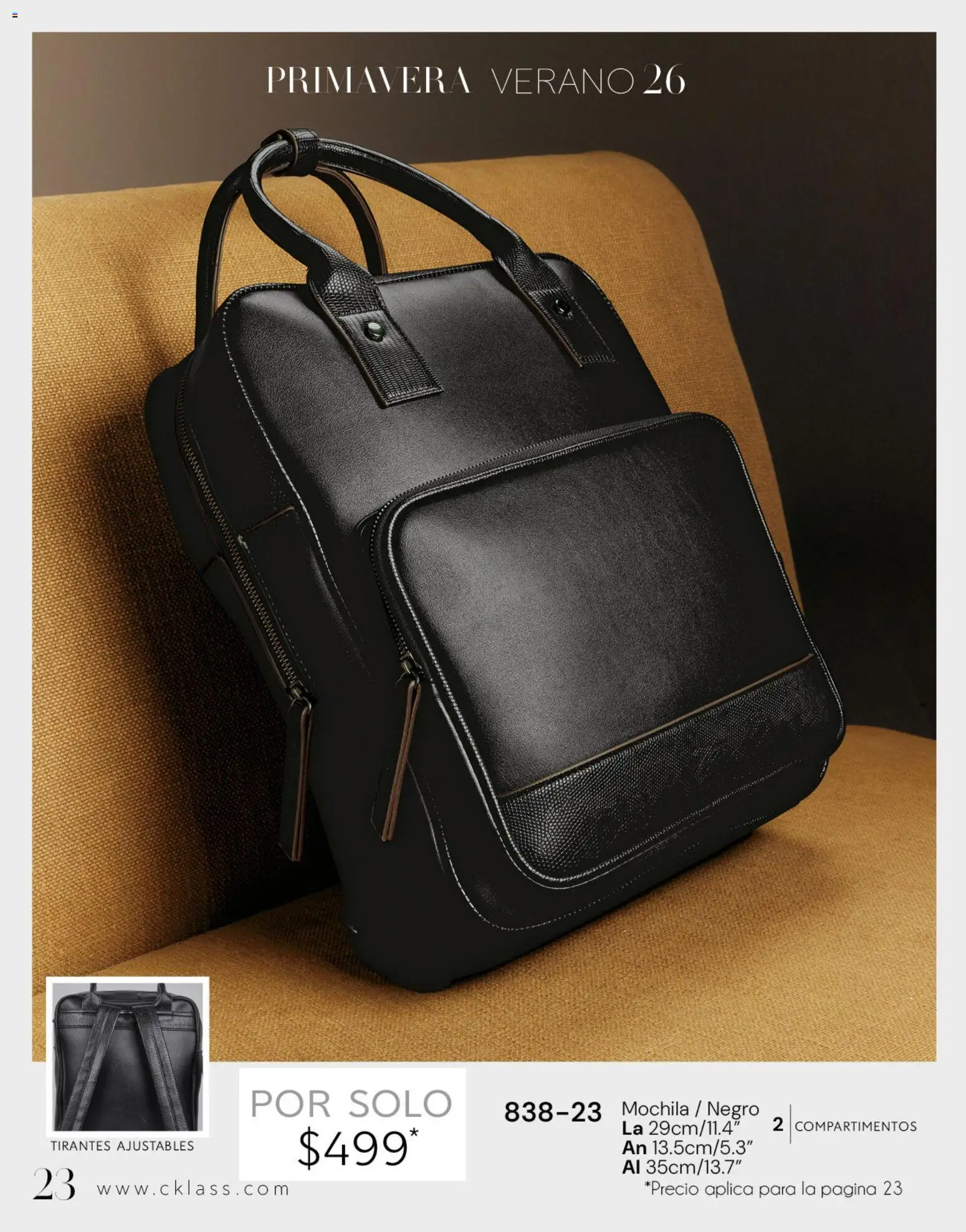 Vista previa las ofertas de la tienda Cklass - Catálogo Dama Calzado desde el 02/01/2026 - Mochila, Tirantes