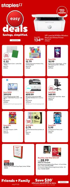 Preview of leaflet Staples weekly flyer / circulaire from shop Staples is valid from Jul 17, 2026