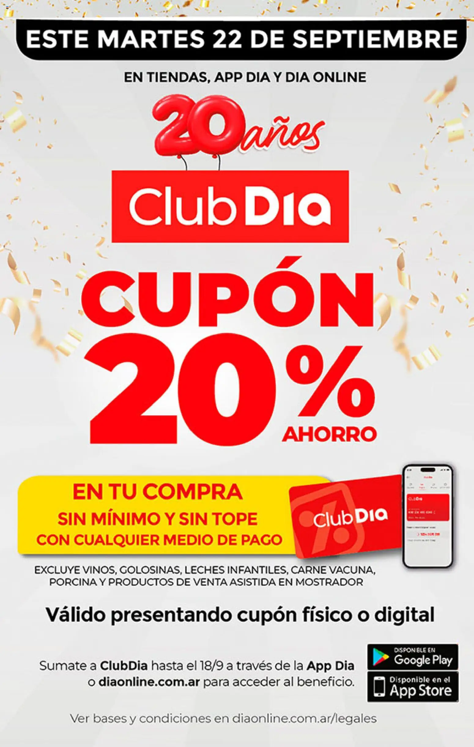Vista previa del folleto de la tienda Dia válido desde el 16/09/2026 