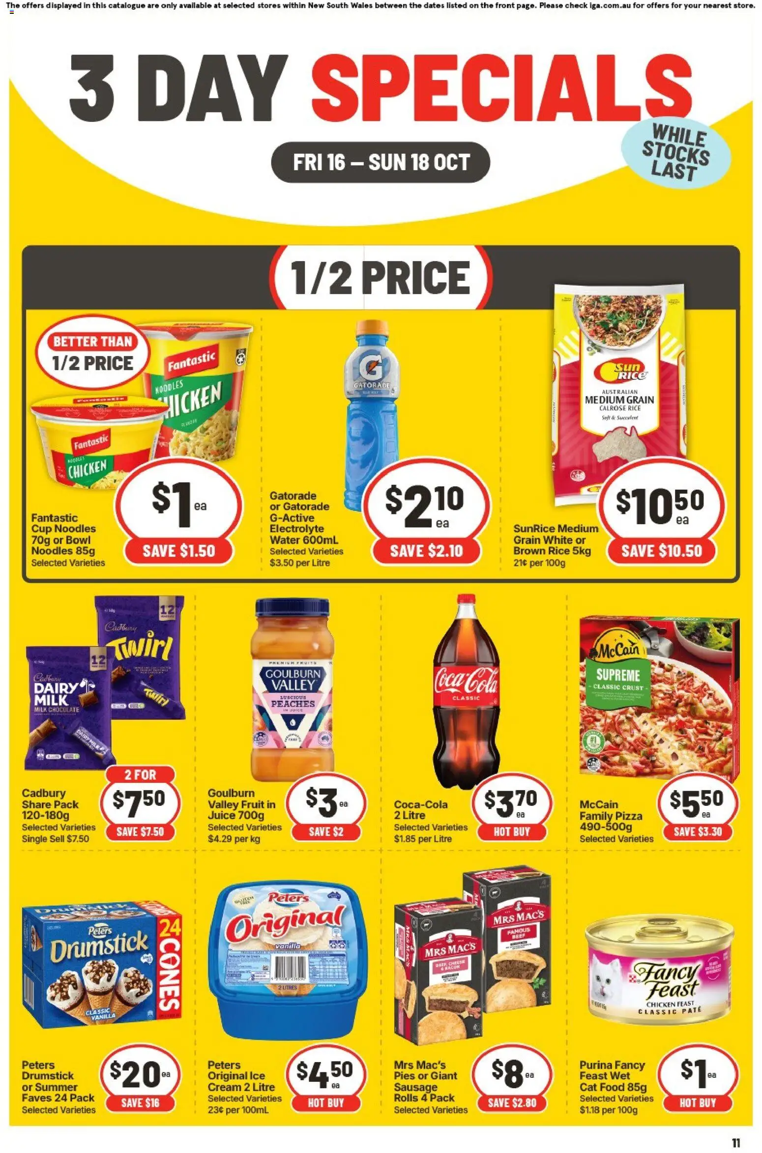 Preview of catalogue IGA 3 Day Specials ACT from shop IGA valid 16/10/2026