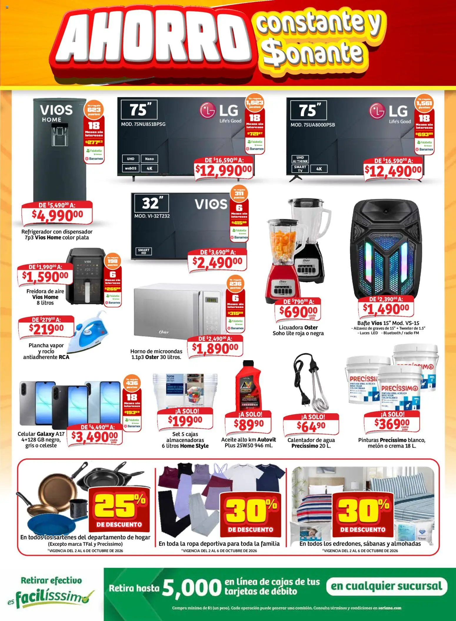Vista previa las ofertas de la tienda Soriana - Soriana Mercado - Ahorro constante y sonante desde el 02/10/2026 