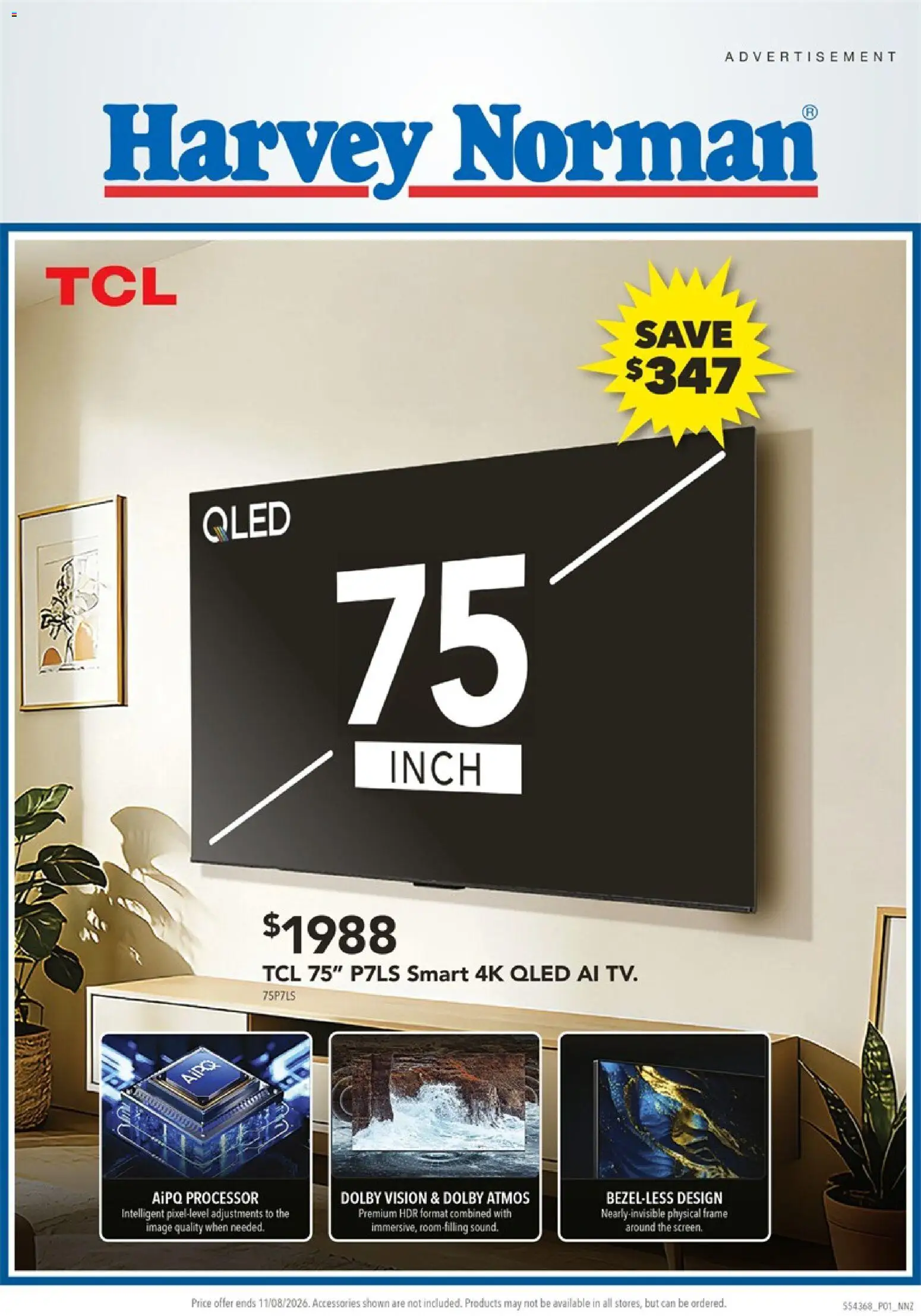 Preview of catalogue Harvey Norman Great Deals on TV's from shop Harvey Norman valid 8 Aug 2026