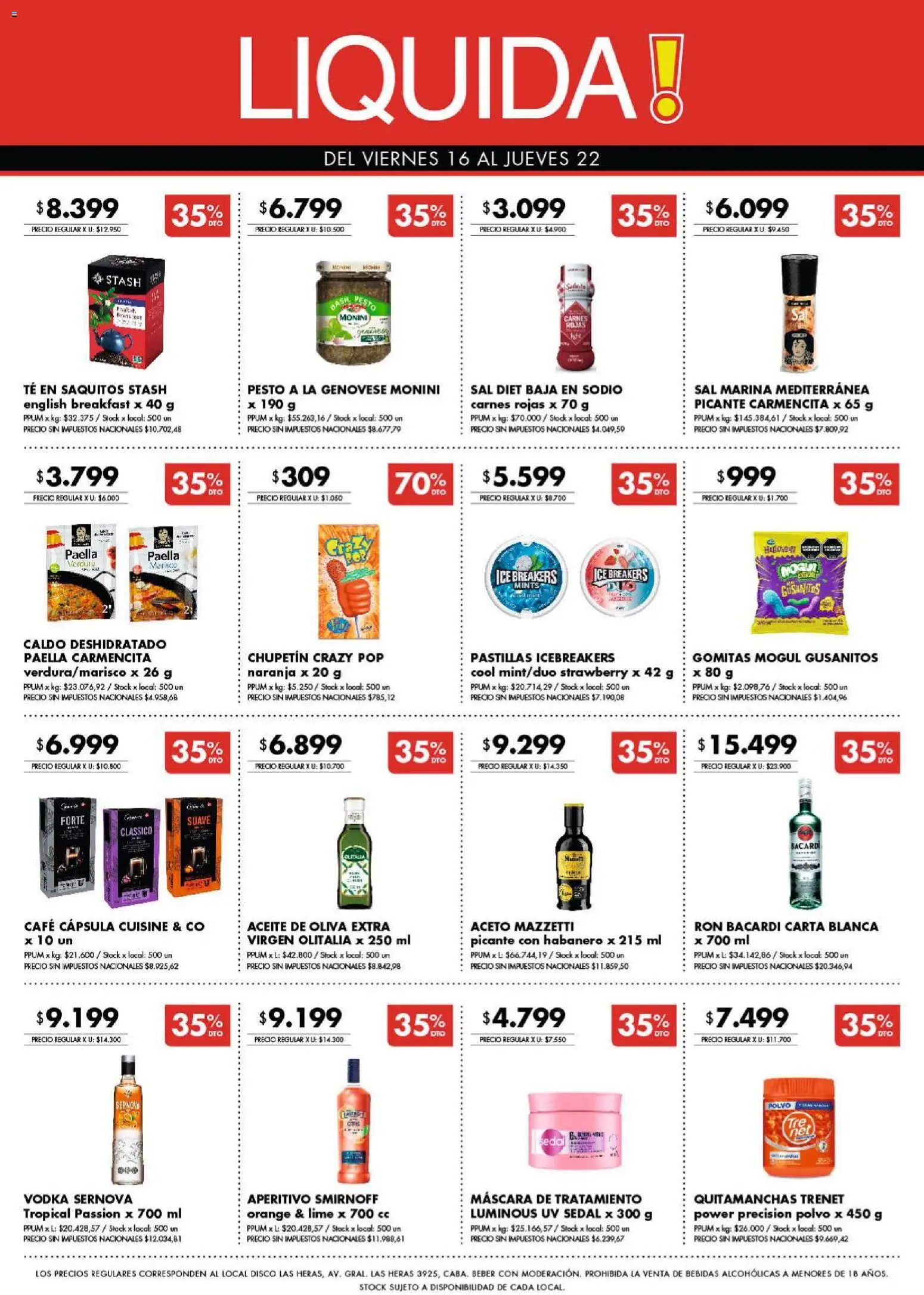 Vista previa del folleto de la tienda Disco válido desde el 16/10/2026 