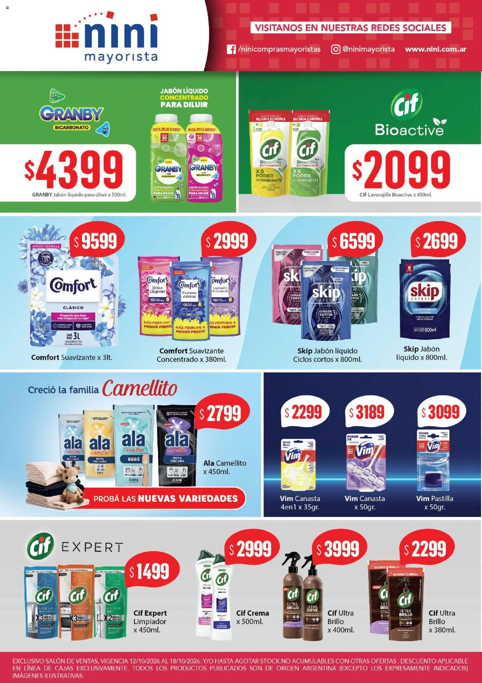 Vista previa del folleto de la tienda NINI Mayorista válido desde el 12/10/2026 
