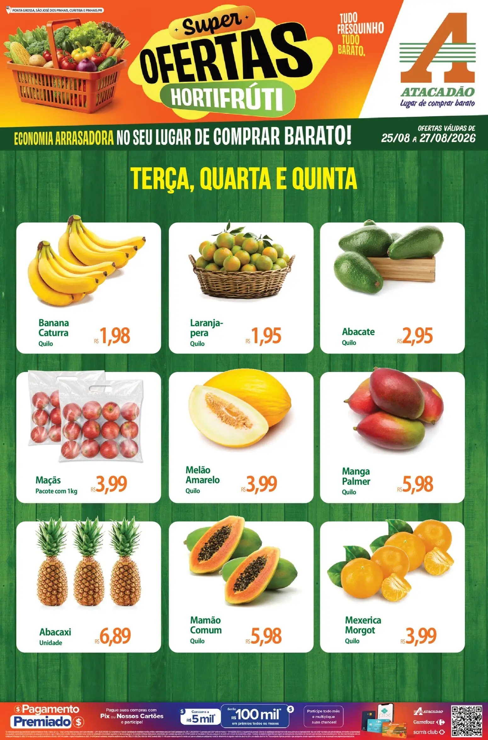 Pré-Visualização do folheto "Atacadão ofertas - PR" da loja Atacadão válido a partir de 25/08/2026