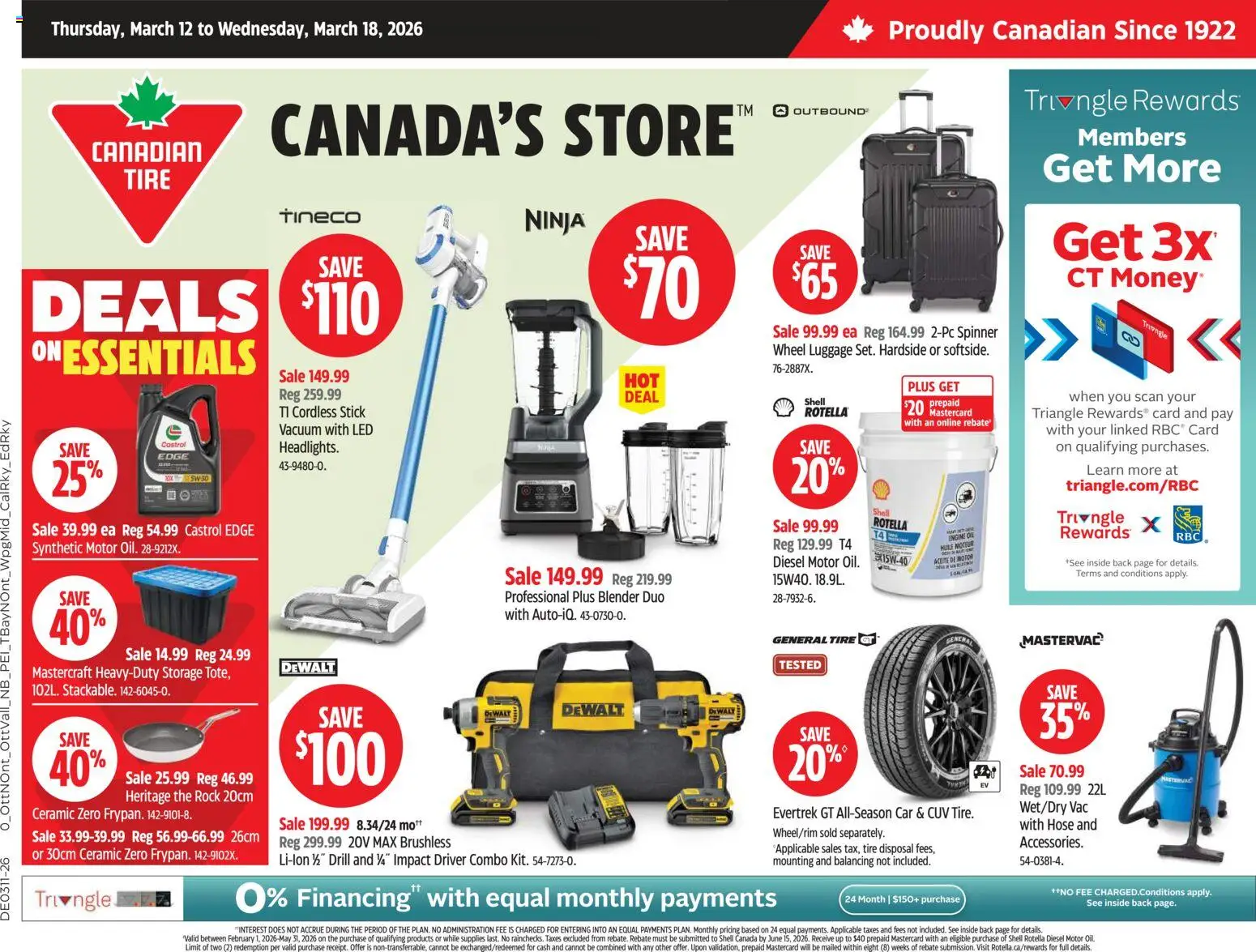 Preview of leaflet Canadian Tire weekly flyer from shop Canadian Tire is valid from Mar 12, 2026