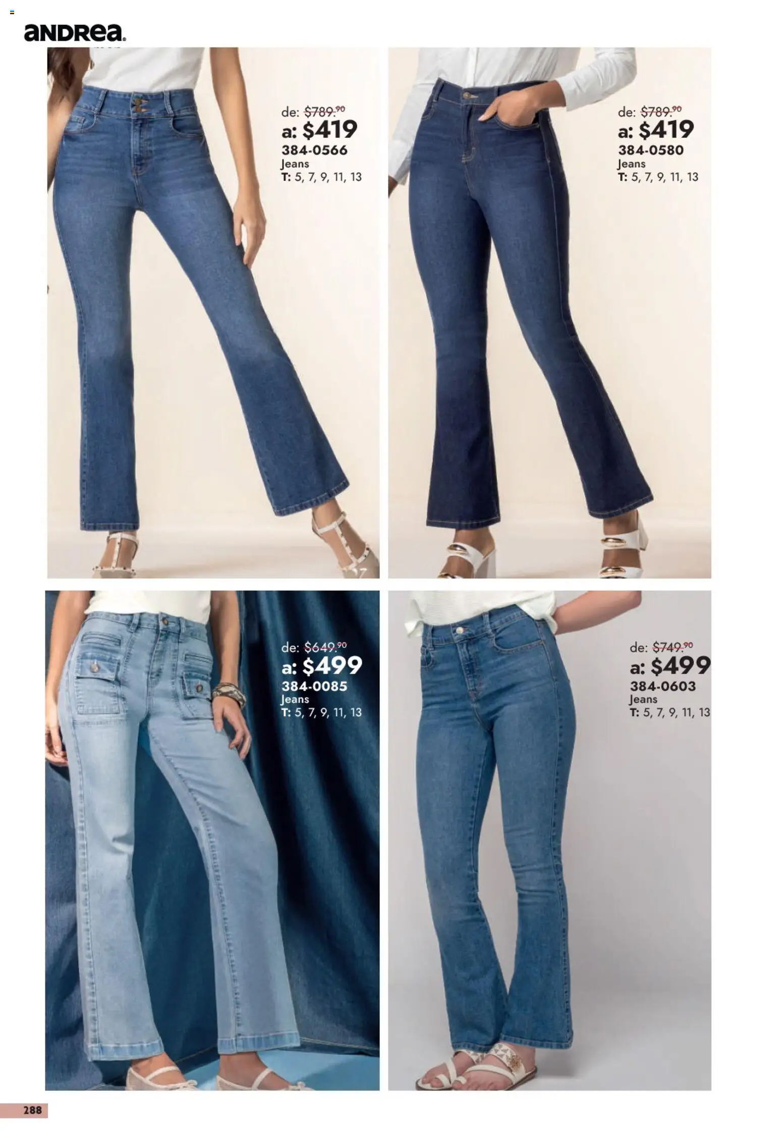 Vista previa las ofertas de la tienda Andrea - Andrea catálogo Outlet desde el 13/09/2026 