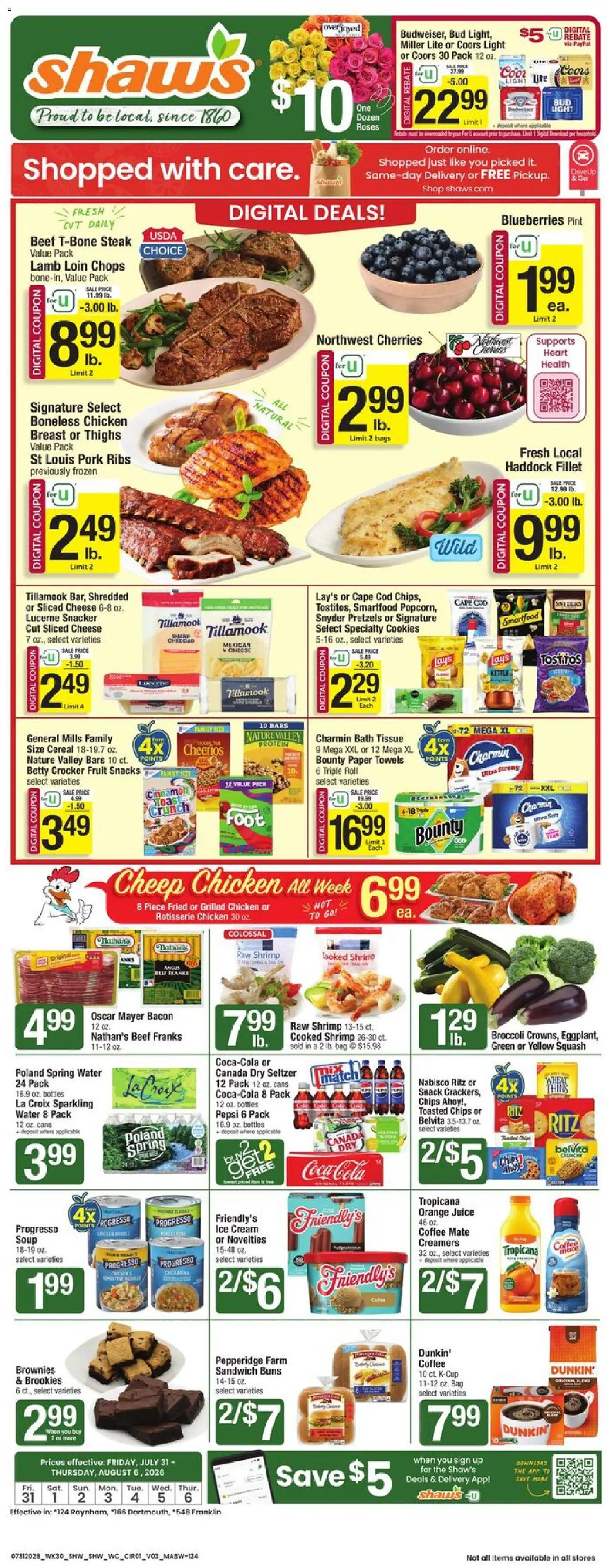 Ad Preview of Shaw's Shaw's Weekly Ad - MA from 07/31/2026
