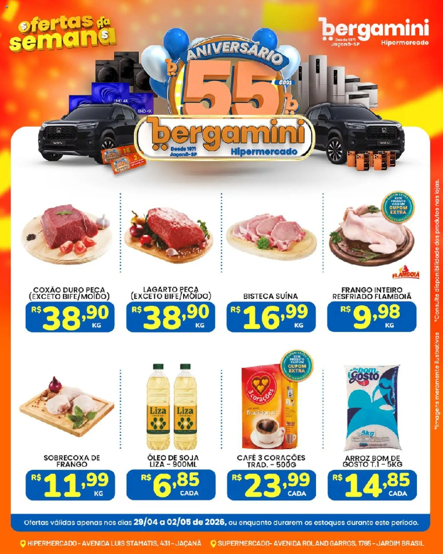 Pré-Visualização do folheto "Supermercado Bergamini - Ofertas da semana" da loja Supermercado Bergamini válido a partir de 29/04/2026