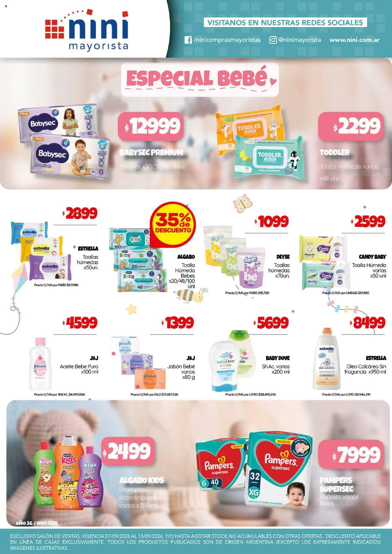 Vista previa del folleto de la tienda NINI Mayorista válido desde el 07/09/2026 