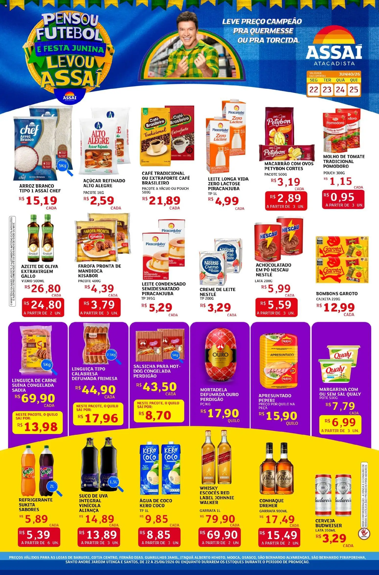 Pré-Visualização do folheto "Assaí Atacadista ofertas - SP" da loja Assaí Atacadista válido a partir de 22/06/2026