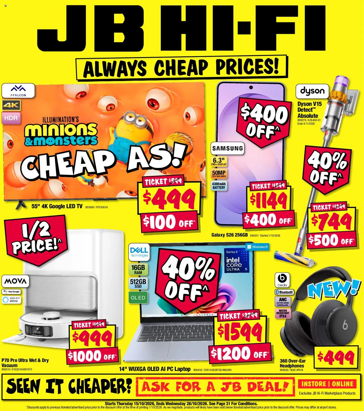 Preview of catalogue JB Hi-Fi catalogue from shop JB Hi-Fi valid 15/10/2026