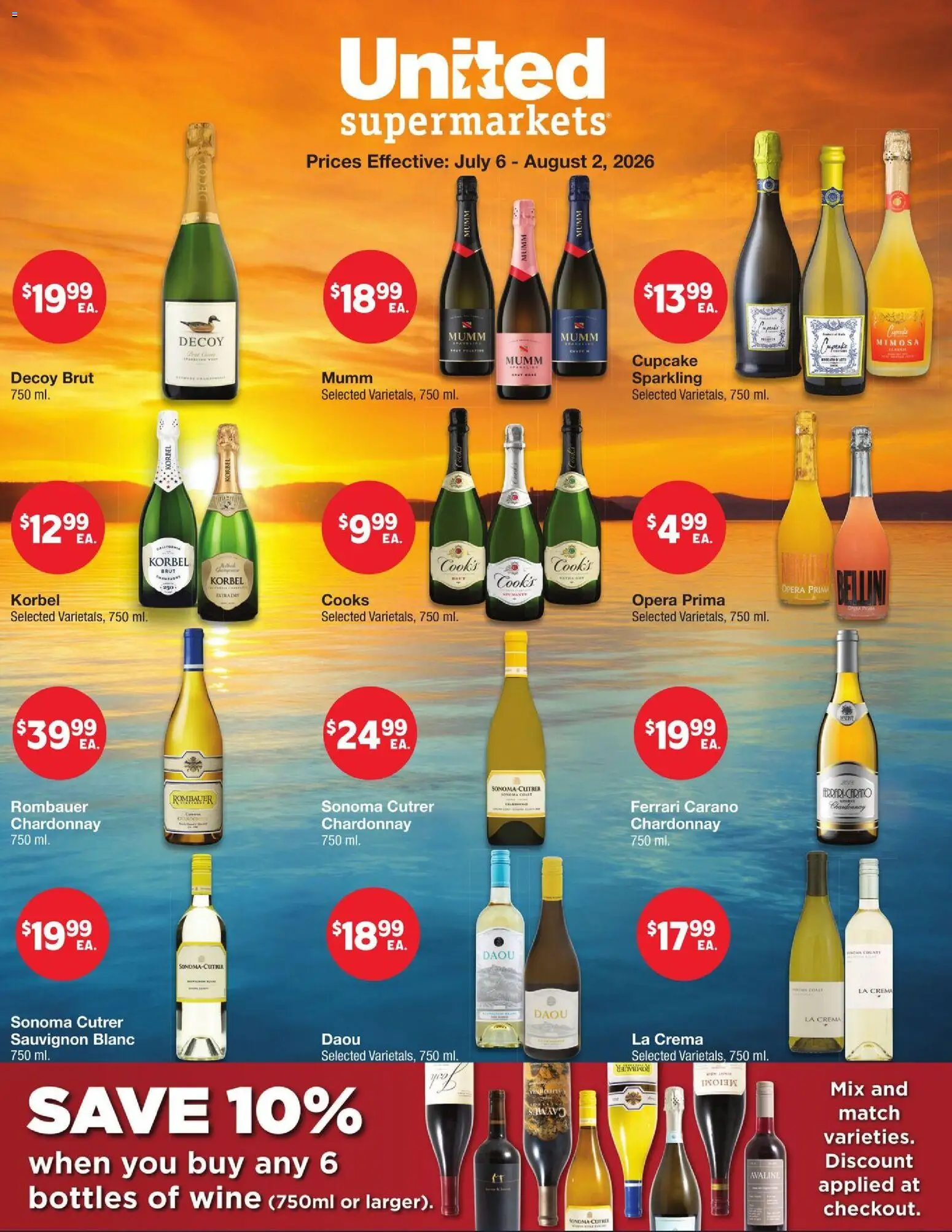 Ad Preview of United Supermarkets United Supermarkets Alcohol Flyer from 07/06/2026