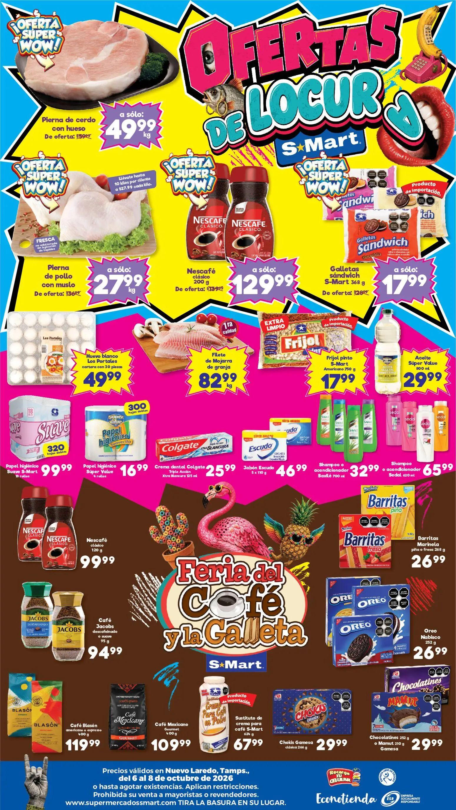 Vista previa las ofertas de la tienda S-Mart - S-Mart folleto Nuevo Laredo desde el 06/10/2026 