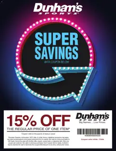 Ad Preview of Dunham's Sports Dunham's Sports Coupon from 05/08/2026