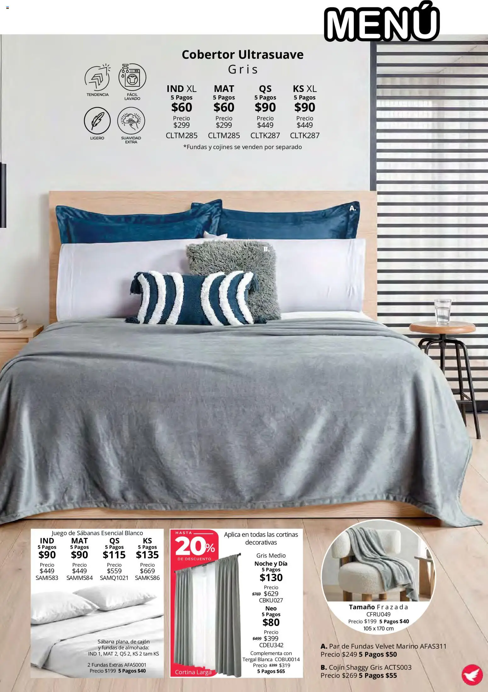 Vista previa las ofertas de la tienda Colchas Concord - Colchas Concord catálogo Colección Cobertor Calor de Hogar desde el 15/10/2026 