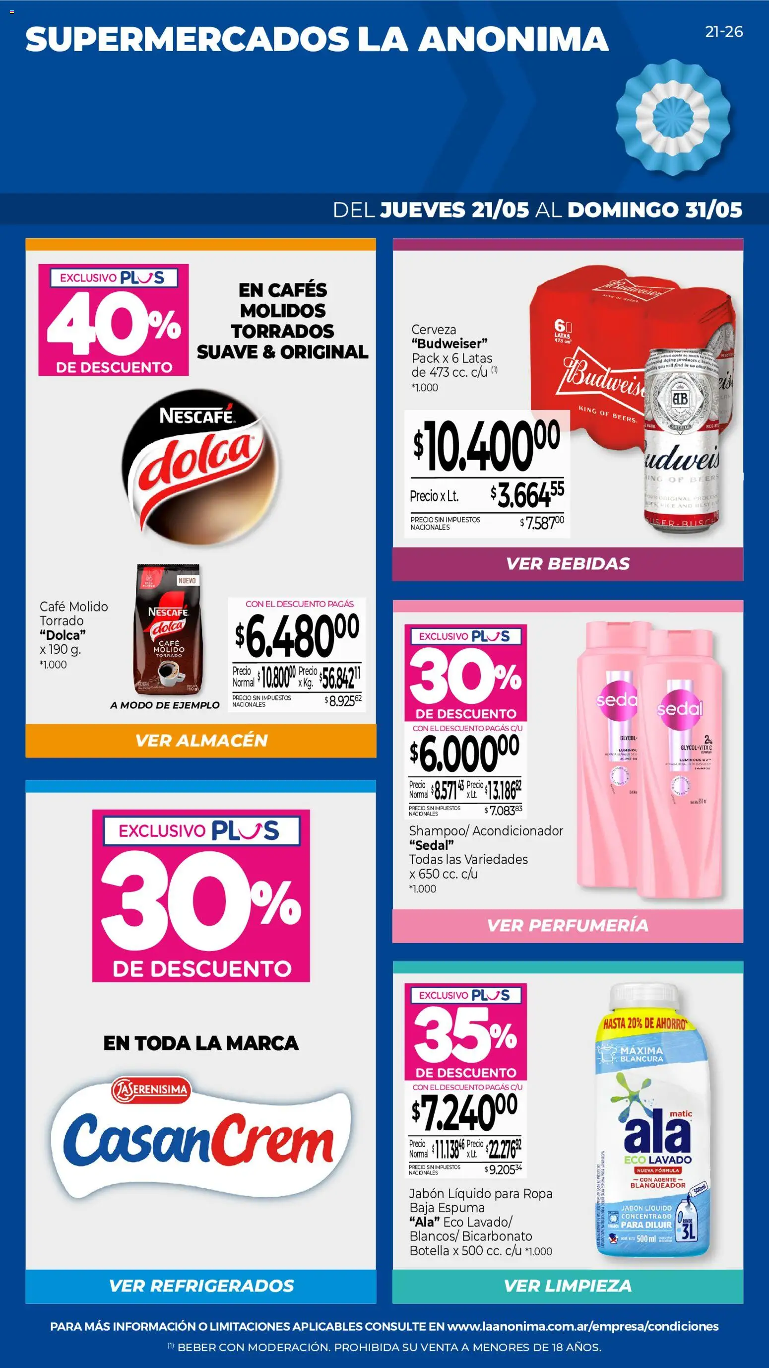 Vista previa del folleto de la tienda La Anonima válido desde el 21/05/2026 