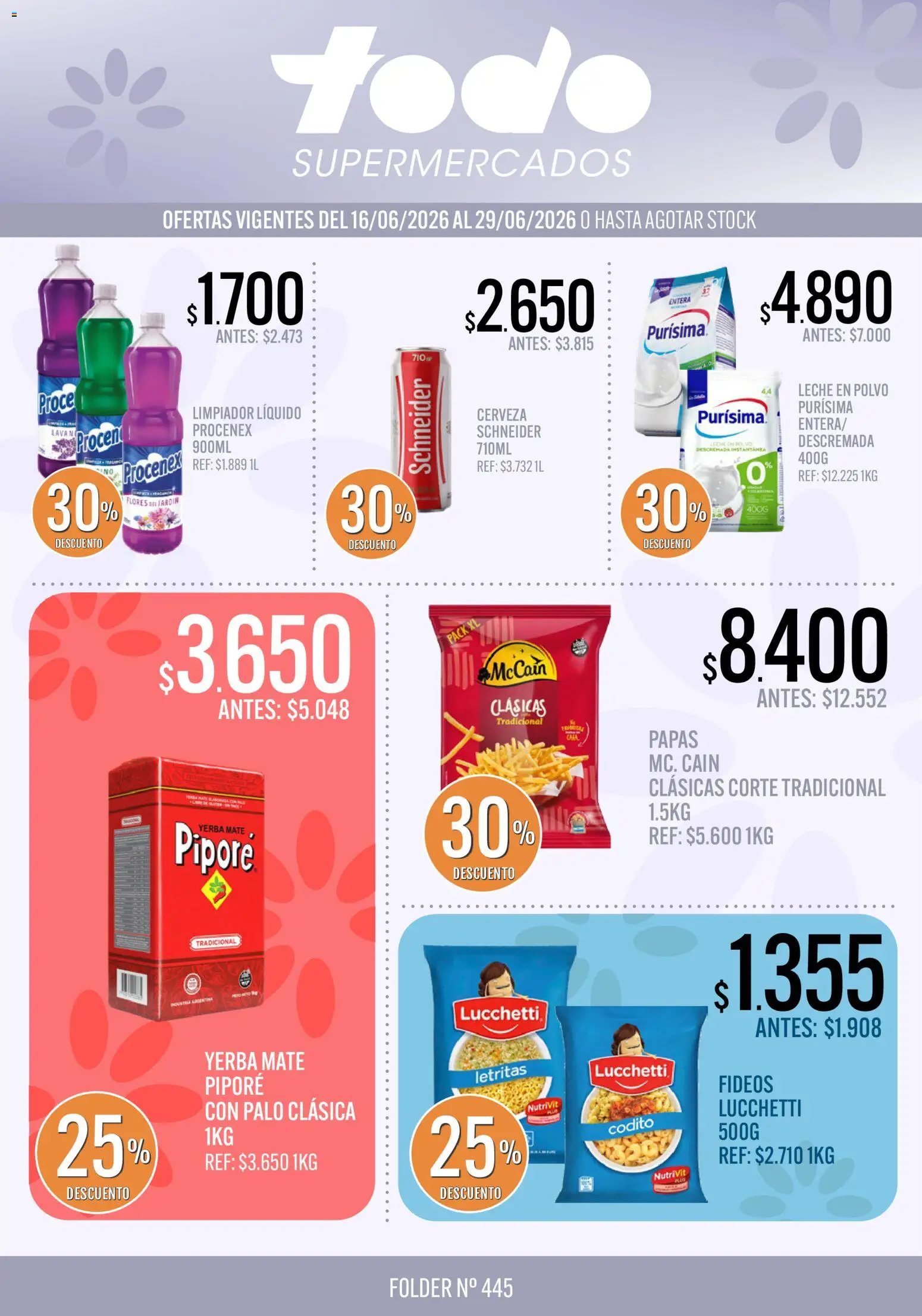 Vista previa del folleto de la tienda Supermercados TODO válido desde el 16/06/2026 
