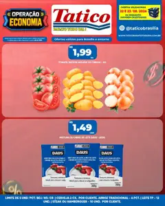 Pré-Visualização do folheto "Tatico ofertas Fim de Semana" da loja Tatico válido a partir de 22/08/2026