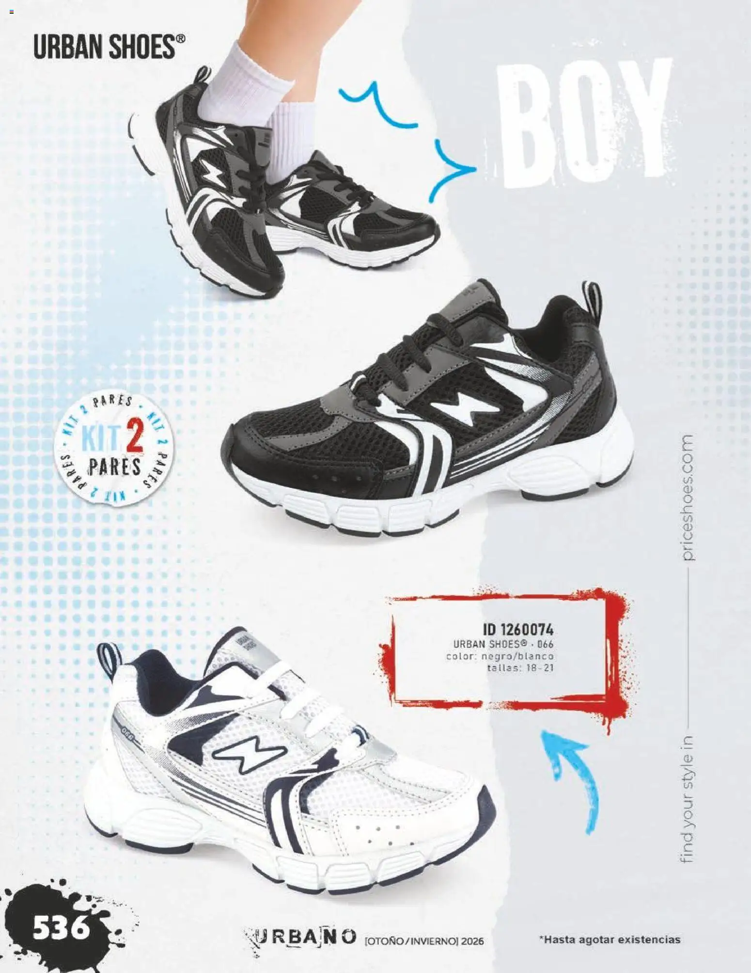 Vista previa las ofertas de la tienda Price Shoes - Price Shoes catálogo Urbano desde el 31/07/2026 