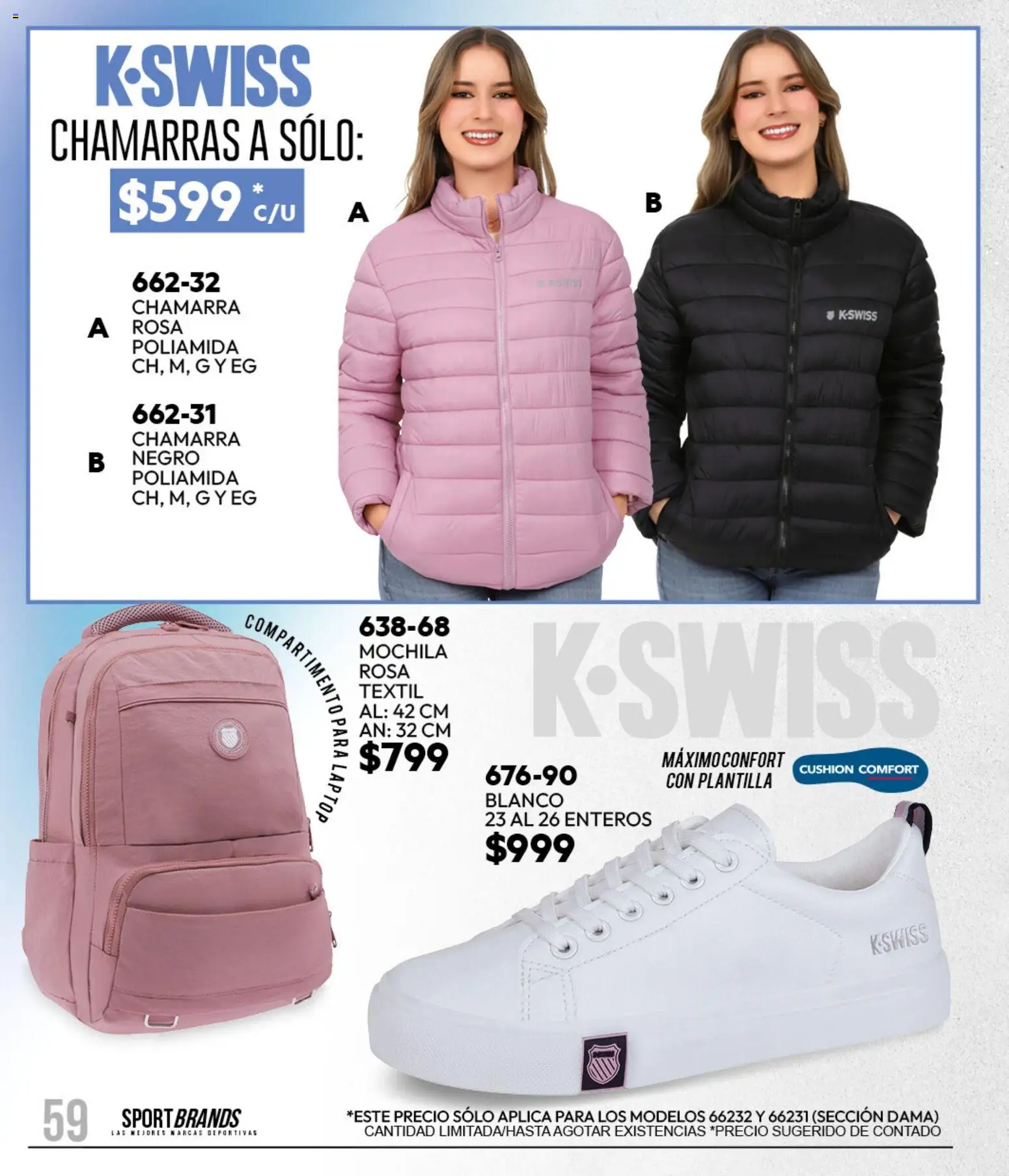 Vista previa las ofertas de la tienda Cklass - Cklass catálogo Sportbrands Dama Invierno desde el 11/09/2026 