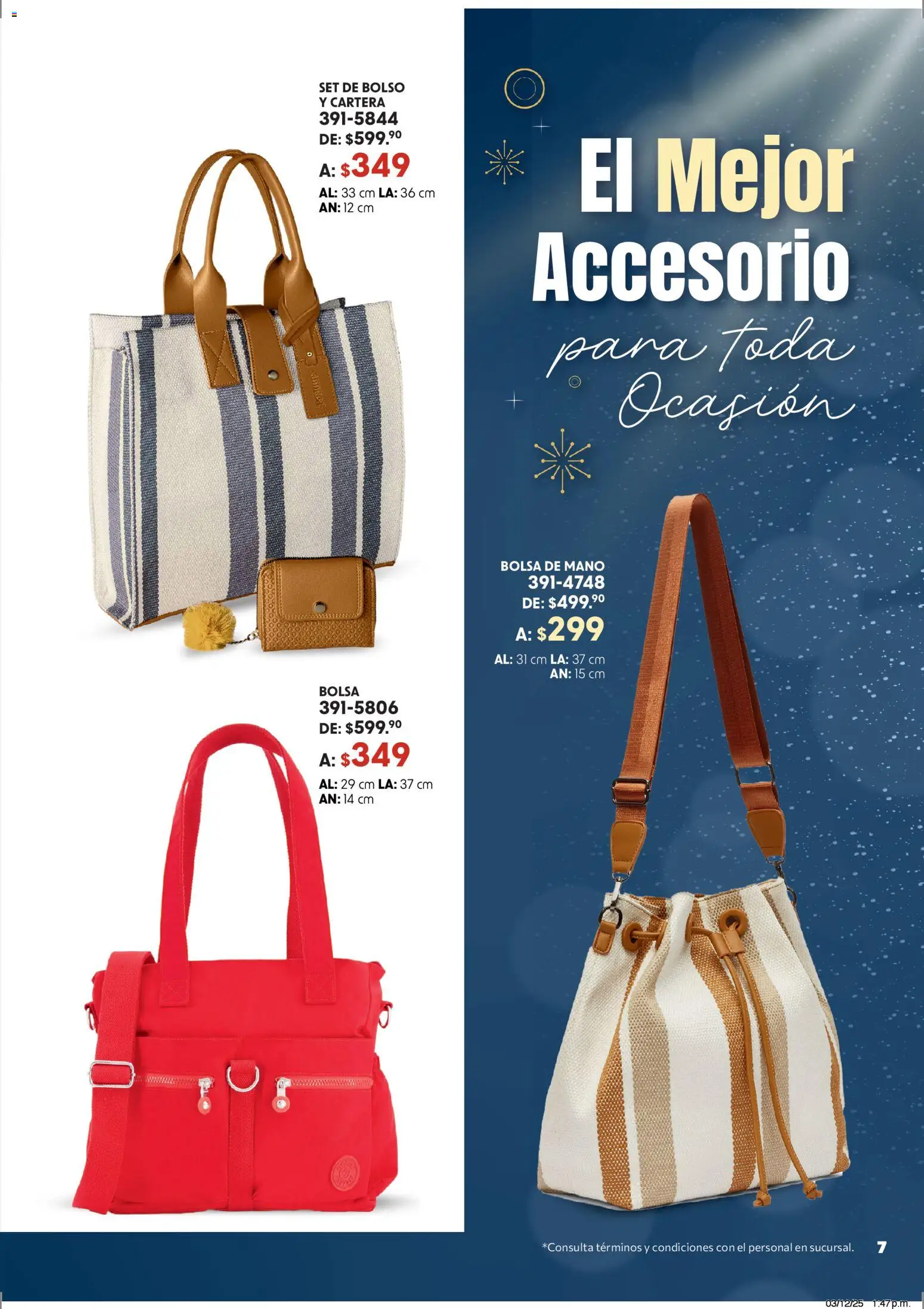 Vista previa las ofertas de la tienda Andrea - Catálogo Accesorízate esta Navidad desde el 07/12/2025 - Bolsa, Bolso