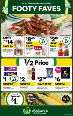 Preview of catalogue Woolworths catalogue WA from shop Woolworths valid 23/09/2026