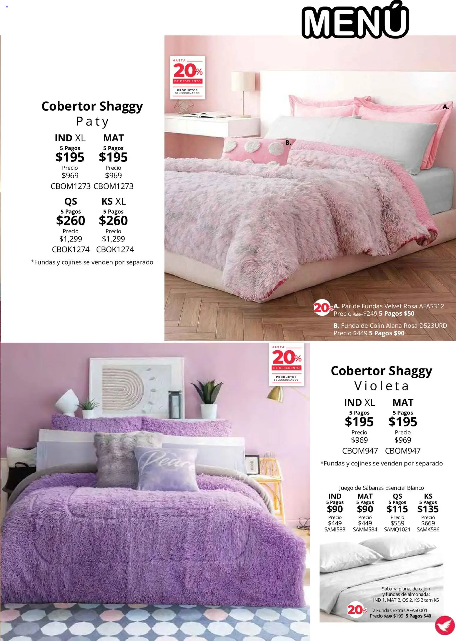 Vista previa las ofertas de la tienda Colchas Concord - Colchas Concord catálogo Colección Cobertor desde el 01/08/2026 