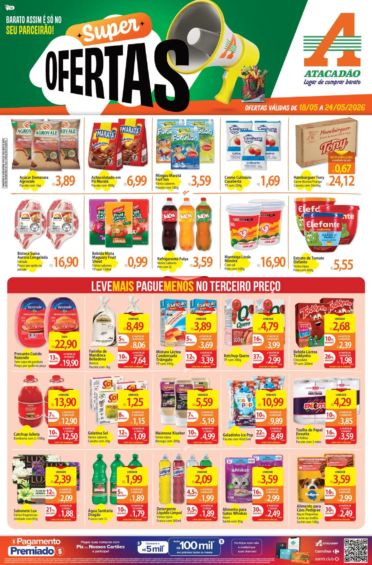 Pré-Visualização do folheto "Atacadão ofertas - SE" da loja Atacadão válido a partir de 18/05/2026
