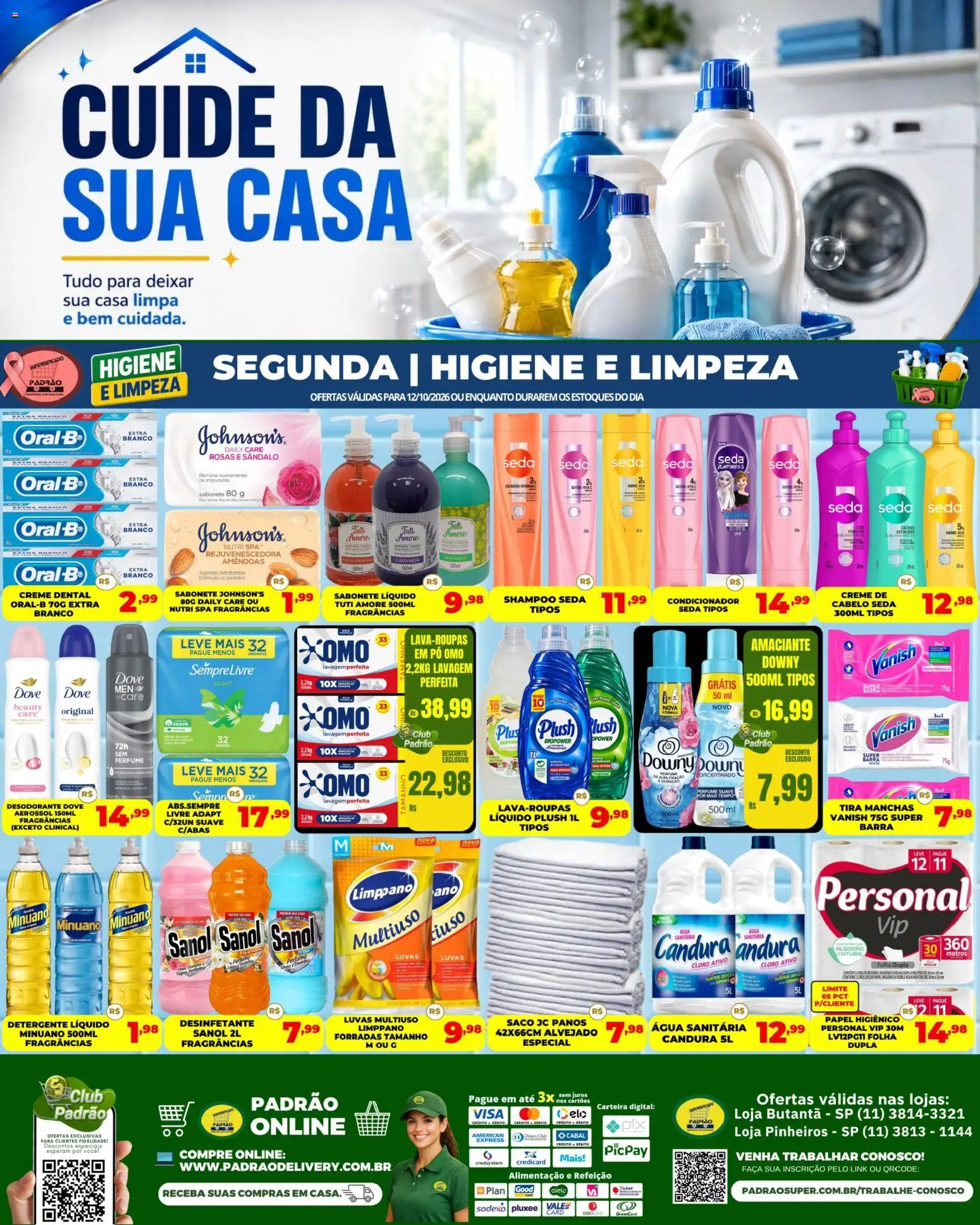 Pré-Visualização do folheto "Supermercado Padrão ofertas Higiene e Limpeza" da loja Supermercado Padrão válido a partir de 12/10/2026