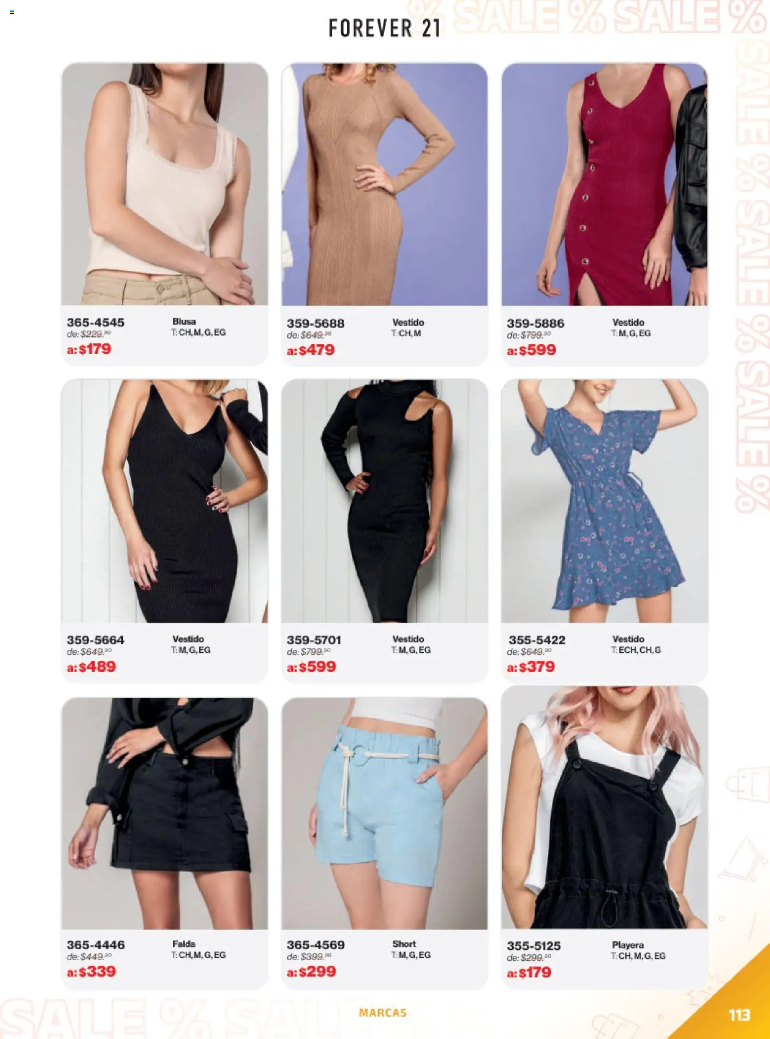 Vista previa las ofertas de la tienda Andrea - Catálogo Outlet desde el 21/12/2025 - Vestido, Playera, Short, Blusa, Sal, Falda