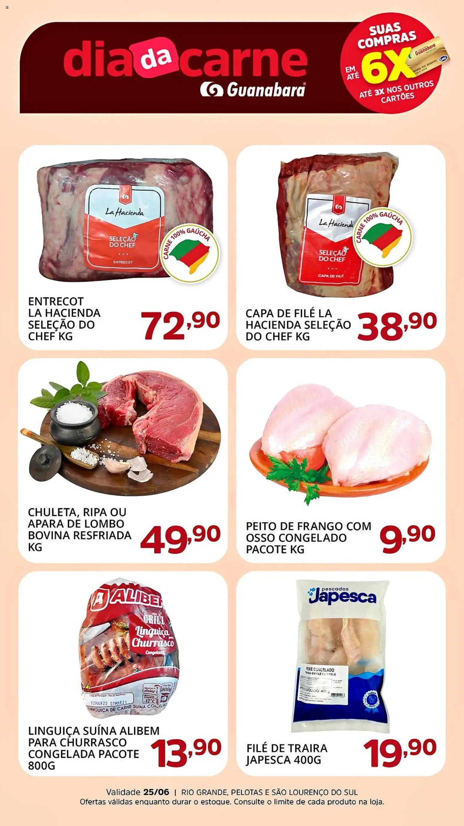 Pré-Visualização do folheto "Supermercado Guanabara - Ofertas da semana" da loja Supermercado Guanabara válido a partir de 25/06/2026