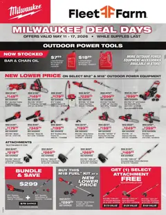 Ad Preview of Mills Fleet Farm Mills Fleet Farm Milwaukee Deal Days from 05/11/2026
