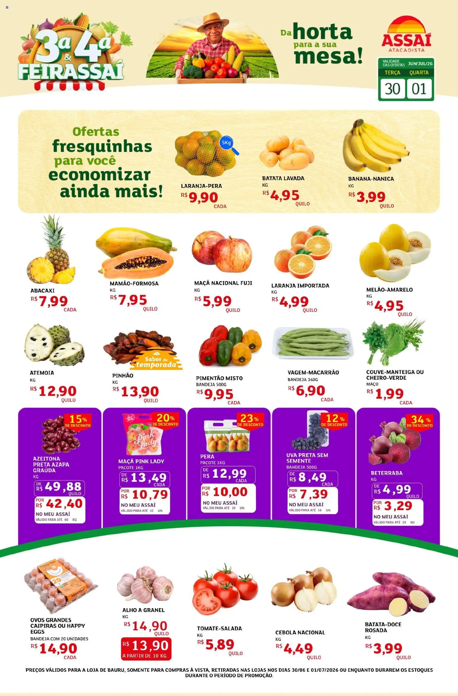Pré-Visualização do folheto "Assaí Atacadista ofertas - SP" da loja Assaí Atacadista válido a partir de 30/06/2026