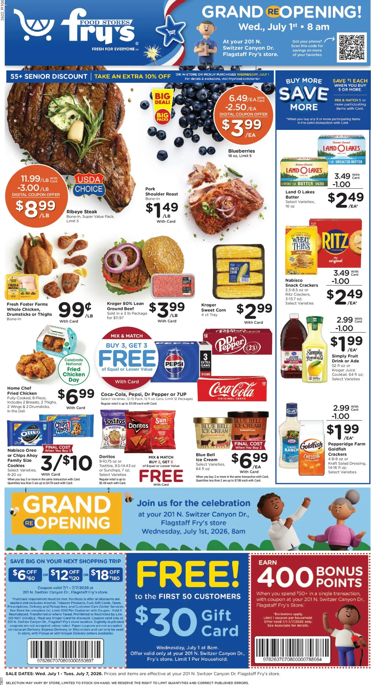 Ad Preview of Fry's Food Fry's Food Weekly Ad from 07/01/2026