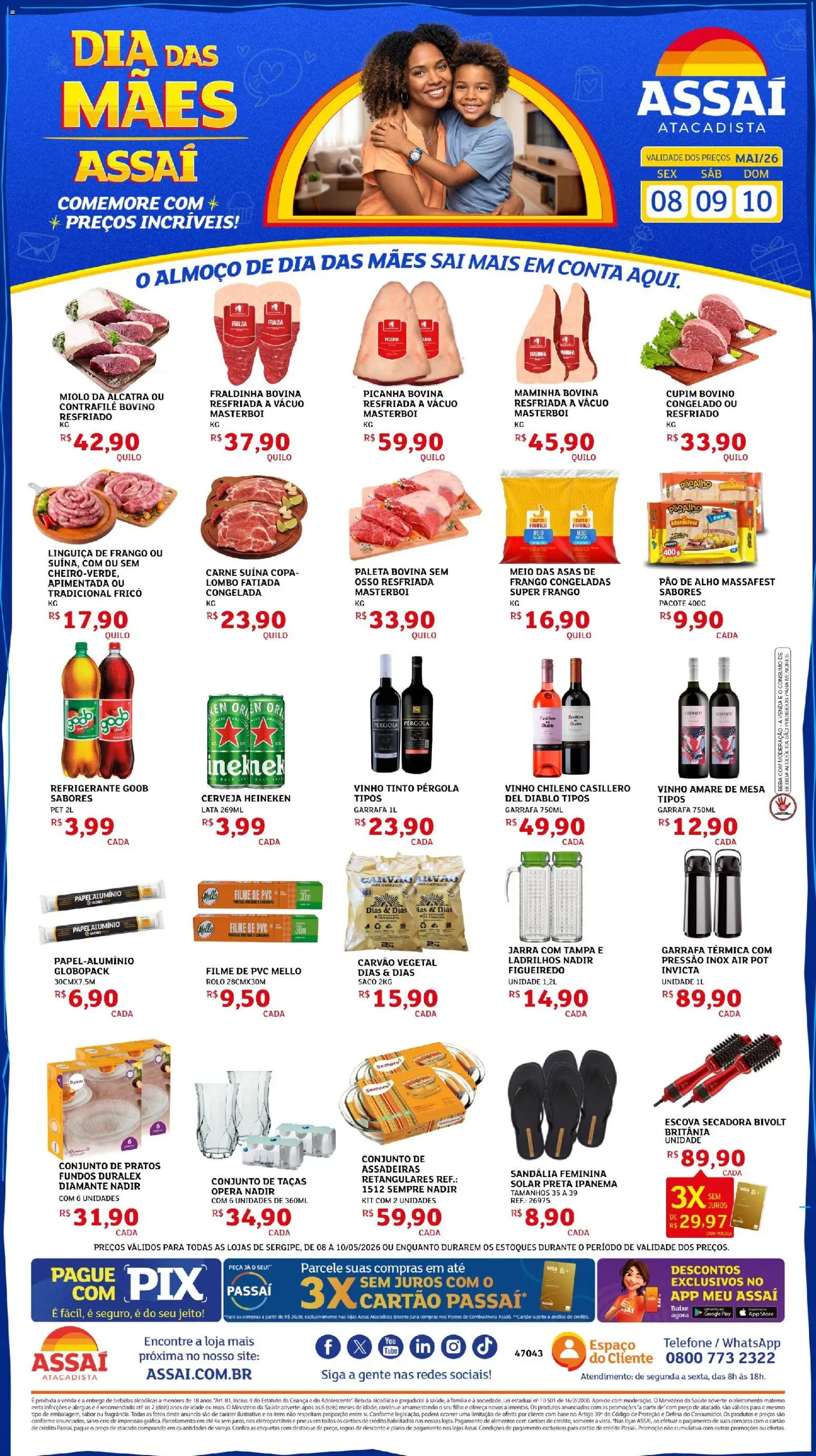 Pré-Visualização do folheto "Assaí Atacadista ofertas - SE" da loja Assaí Atacadista válido a partir de 08/05/2026