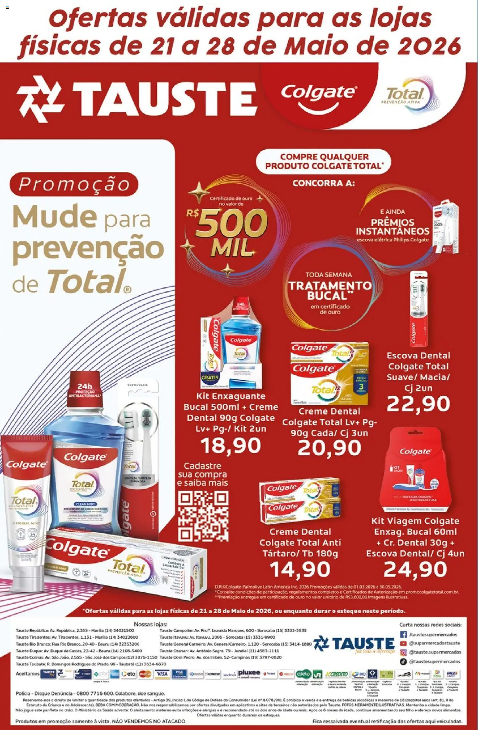 Pré-Visualização do folheto "Tauste ofertas Colgate" da loja Tauste válido a partir de 21/05/2026