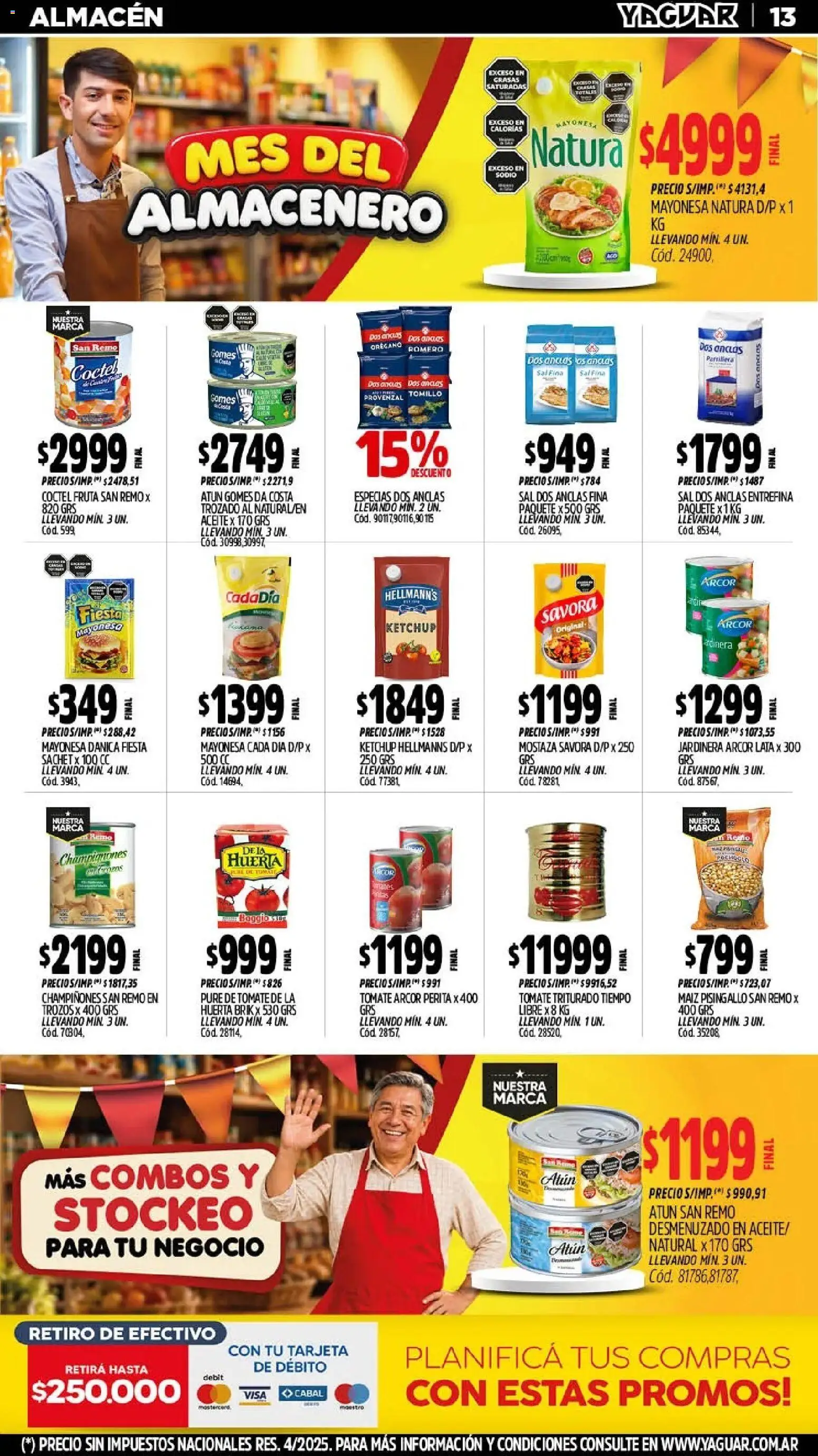 Vista previa del folleto de la tienda Yaguar válido desde el 28/09/2026 - Tomate, Ketchup, Sal, Champiñones, Provenzal, Especias, Puré, Orégano