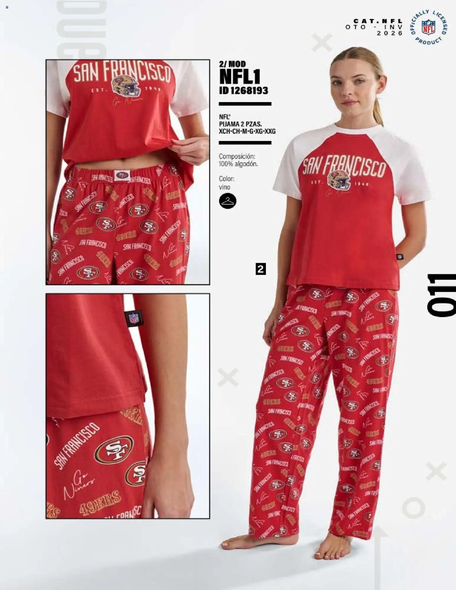 Vista previa las ofertas de la tienda Price Shoes - Price Shoes catálogo NFL desde el 01/09/2026 - Pijama, Vino