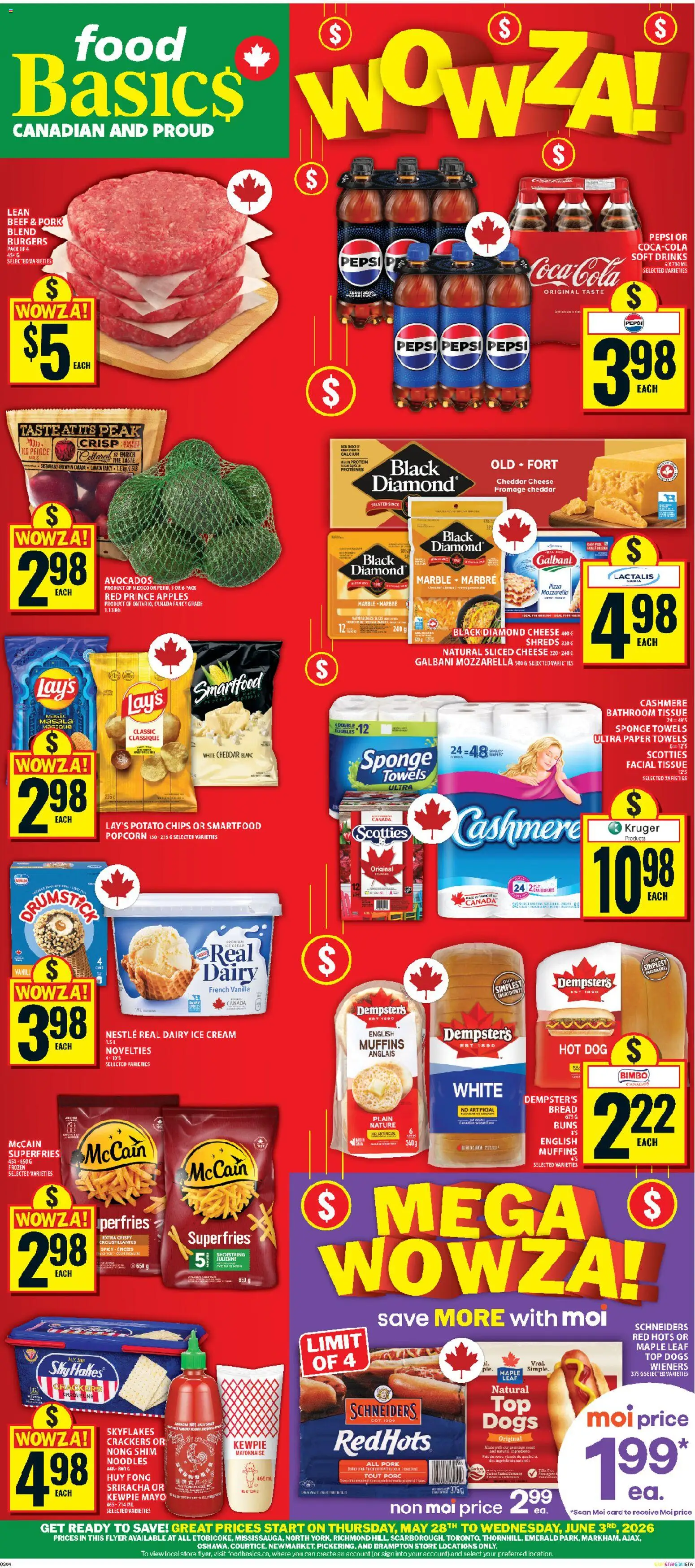 Preview of leaflet Food Basics weekly flyer - Ajax from shop Food Basics is valid from May 28, 2026