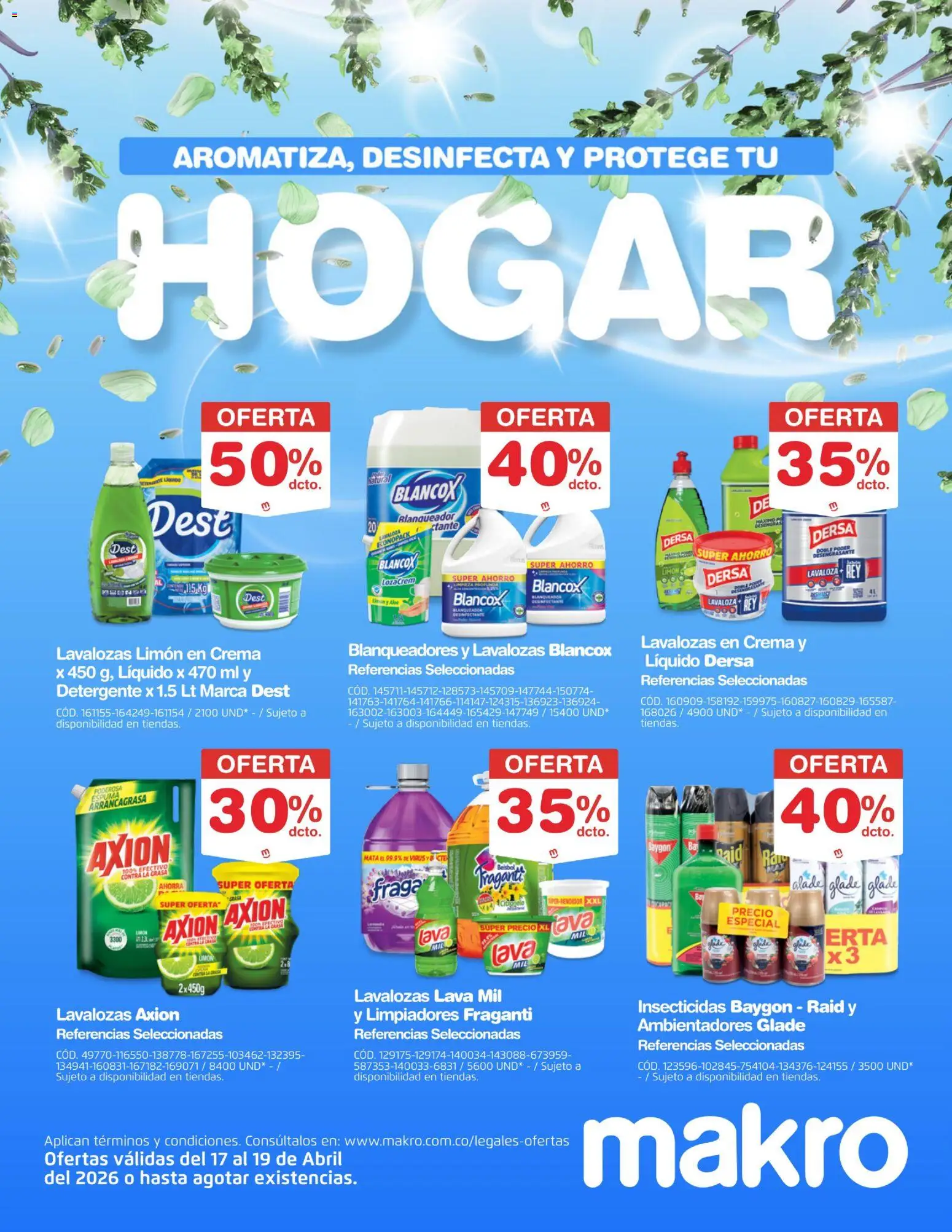  Vista previa del prospecto Makro catálogo del almacen Makro válida del 17/04/2026 al - Limón, Crema, Espuma, Detergente, Desinfectante, Blanqueador