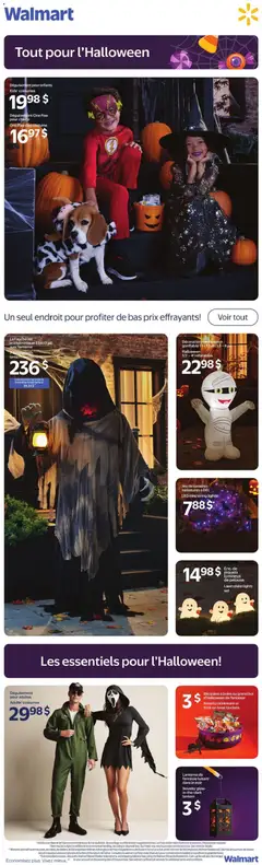 Preview of leaflet Walmart circulaire - Tout pour l'Halloween from shop Walmart is valid from Oct 01, 2026