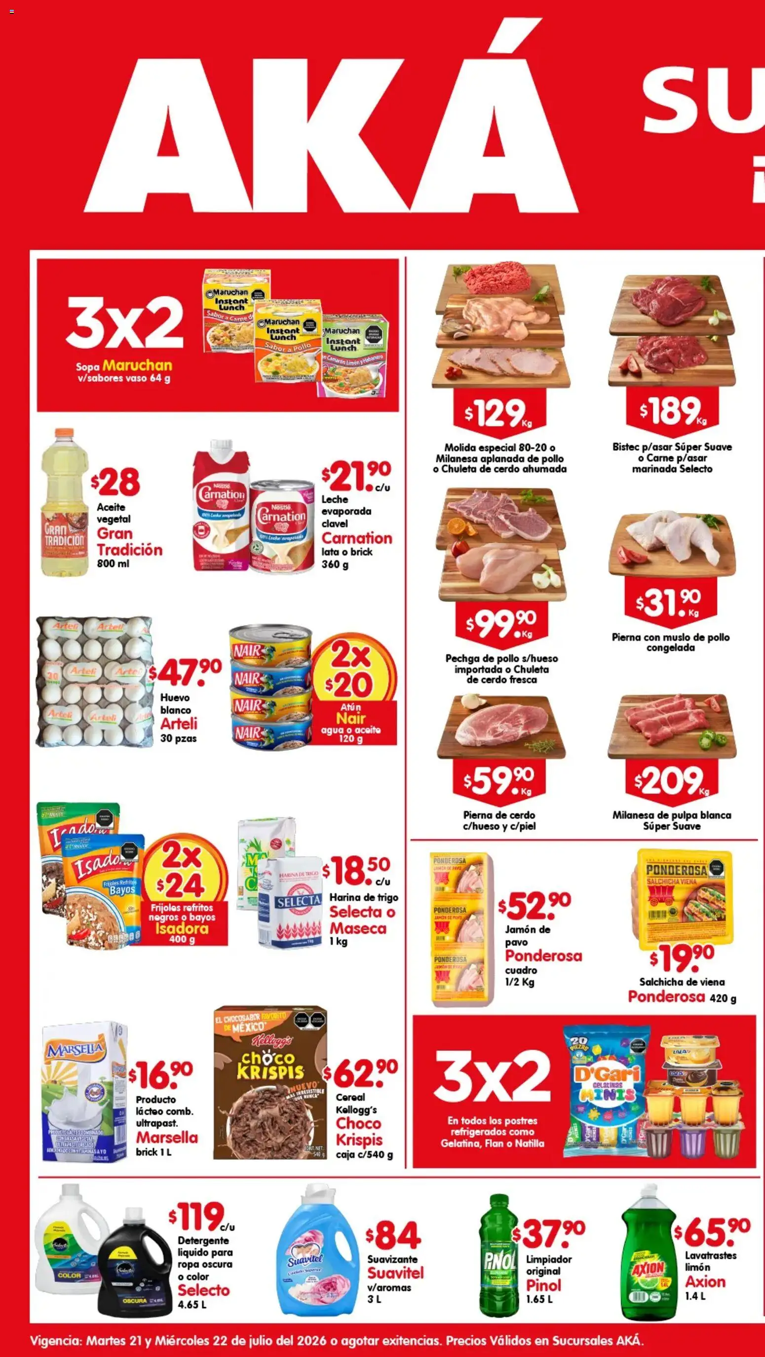 Vista previa las ofertas de la tienda Arteli - Arteli folleto Aká Super Bodega desde el 21/07/2026 