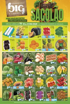 Pré-Visualização do folheto "Big Compra ofertas Sacolão" da loja Big Compra válido a partir de 18/06/2026