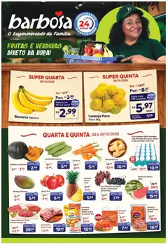 Pré-Visualização do folheto "Barbosa Supermercados - Ofertas da semana" da loja Barbosa Supermercados válido a partir de 28/10/2026