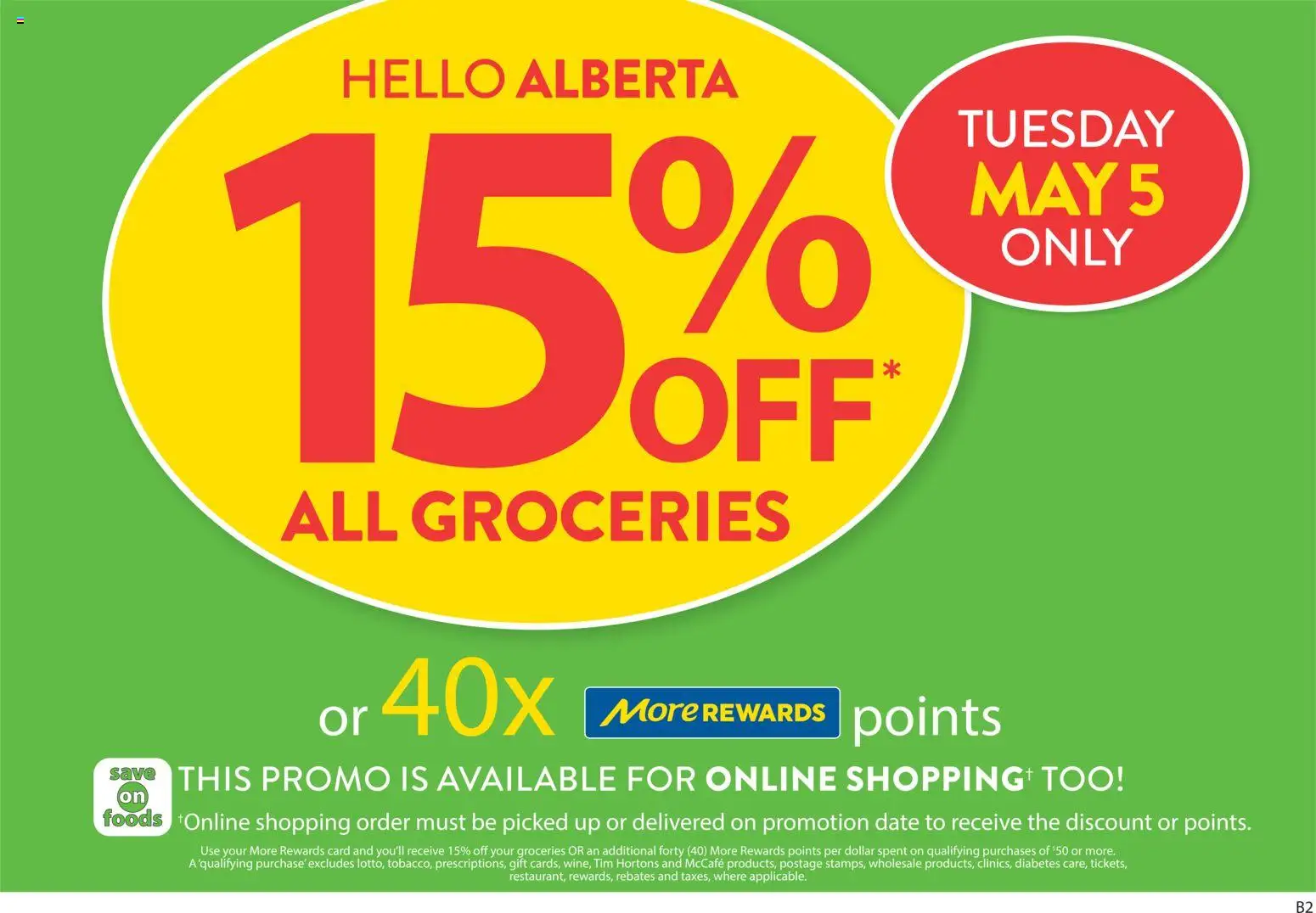 Preview of leaflet Save on foods flyer - AB from shop Save on foods is valid from Apr 30, 2026